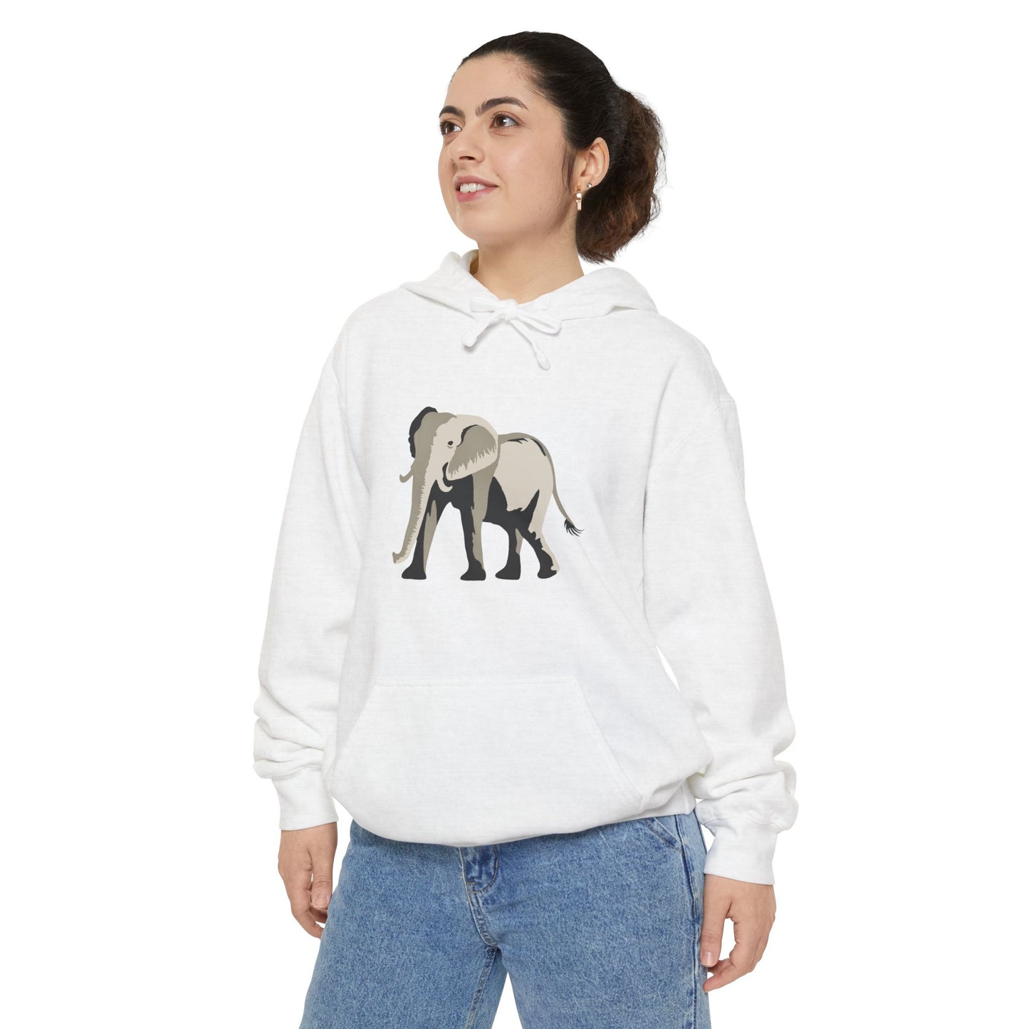 Elephant Unisex Garment-Dyed Hoodie