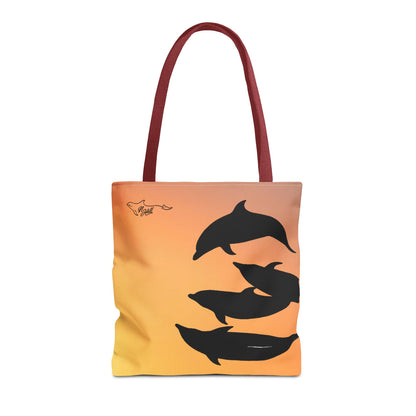 Bowriding Dolphins Tote Bag (AOP)