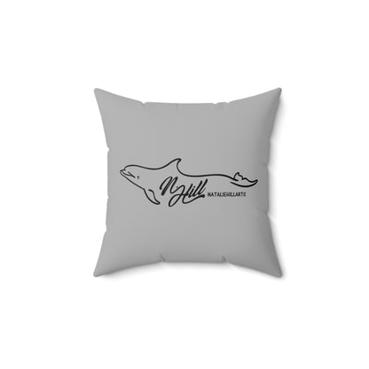 Sea Tide Pillow Spun Polyester Square Pillow