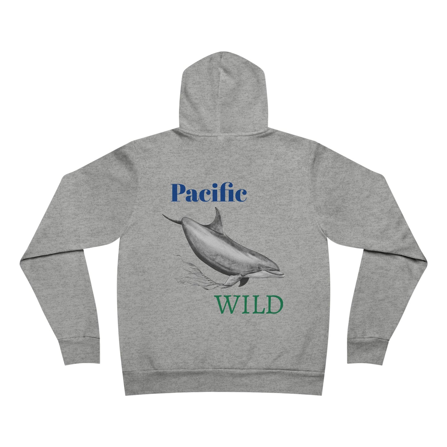 Pacific Wild Dolphin Unisex Sponge Fleece Pullover Hoodie