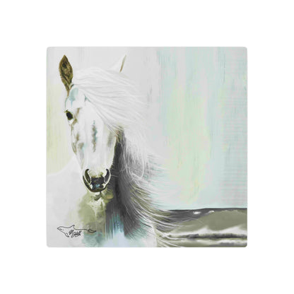 Beach Horse Metal Art Sign