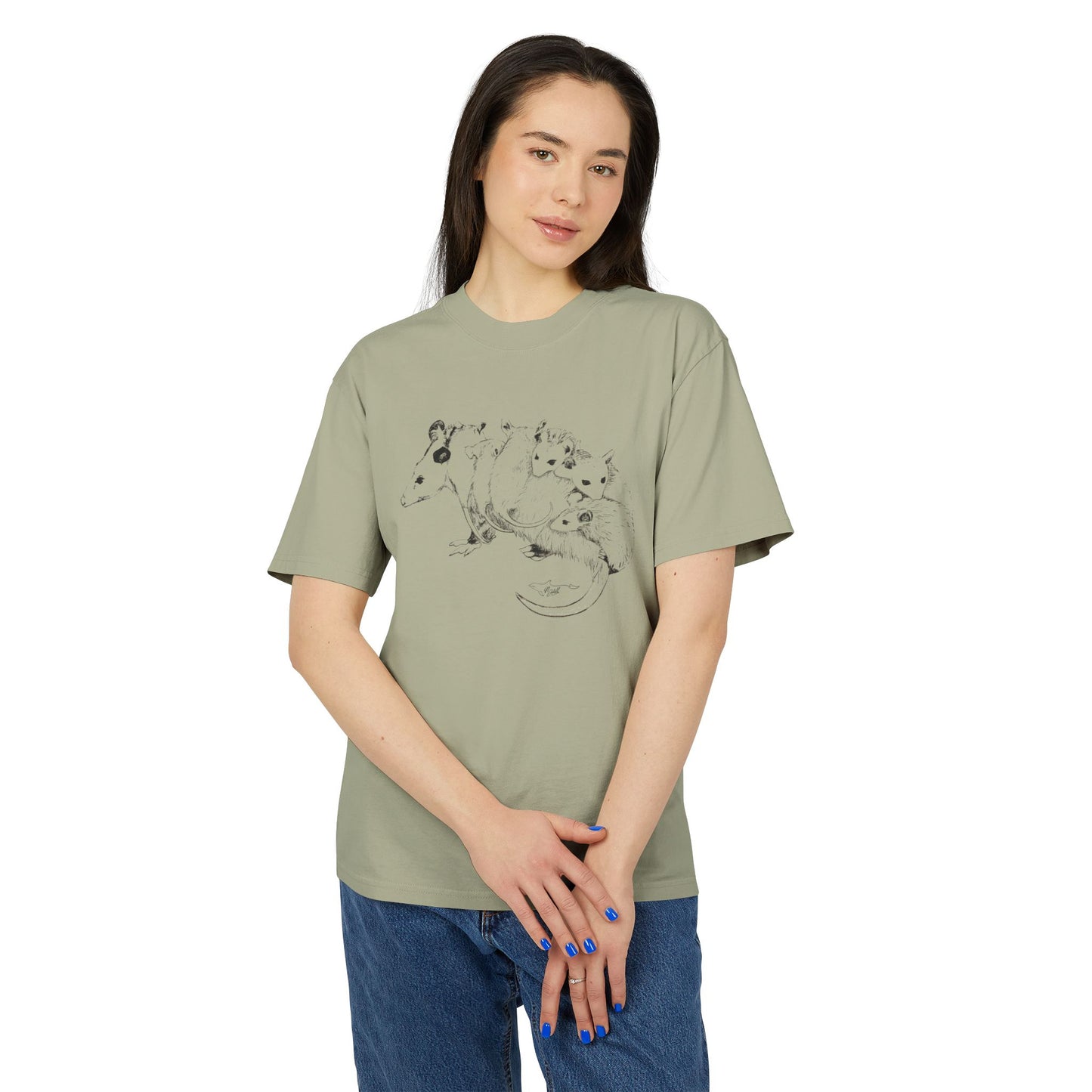 Opossum Unisex Heavy Faded Tee