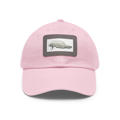 Manatee Hat with Leather Patch (Rectangle)