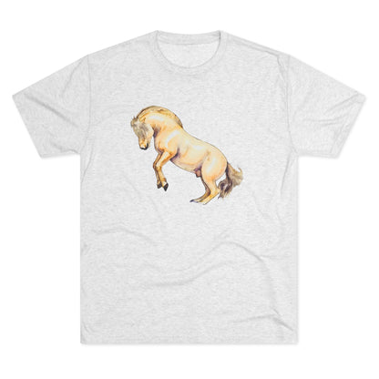 Norwegian Fjord Horse Unisex Tri-Blend Crew Tee