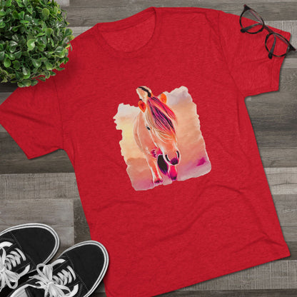 Norwegian Fjord Horse Tri-Blend Crew Tee