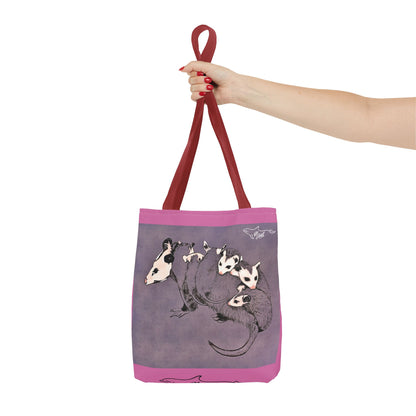 Pink Opossum Tote Bag (AOP)