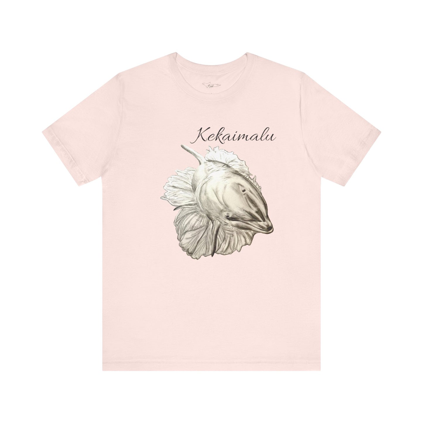 Kekaimalu Wholphin and Naupaka flower Unisex Jersey Short Sleeve Tee