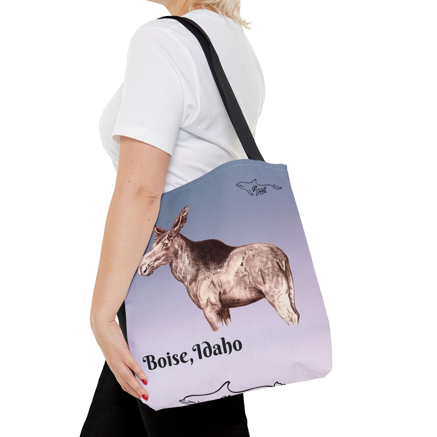 Boise Idaho Moose Tote Bag (AOP)