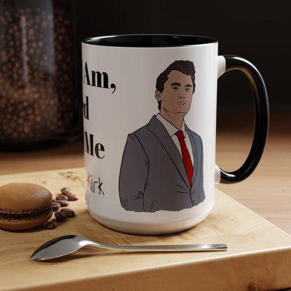 Here I Am, Lord Send Me- Charlie Kirk Accent Coffee Mug 15oz