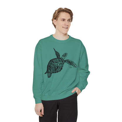 Sea Turtle Unisex Garment-Dyed Sweatshirt