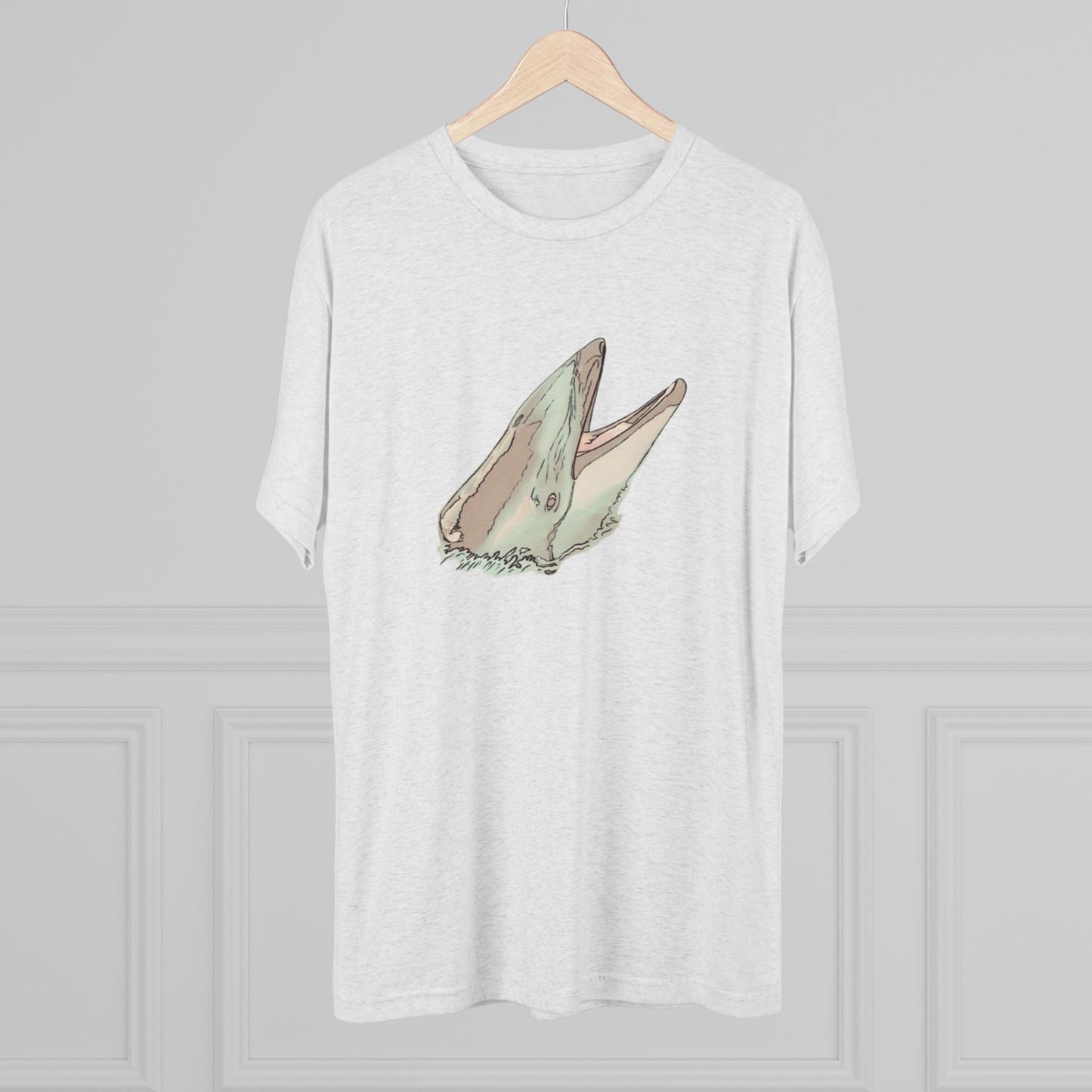 Pacific White Sided Dolphin Unisex Tri-Blend Crew Tee