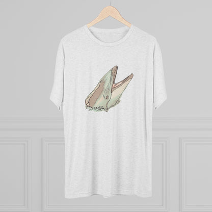 Pacific White Sided Dolphin Unisex Tri-Blend Crew Tee