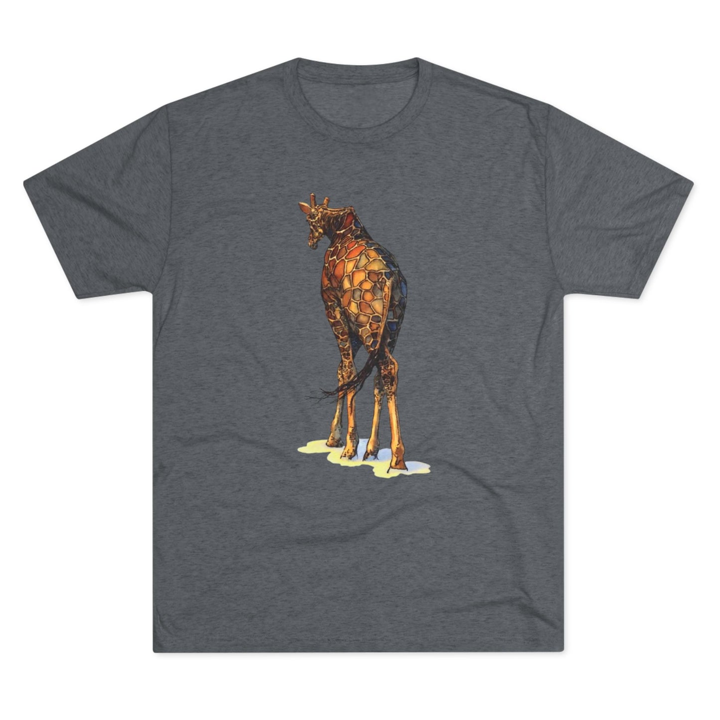 Giraffe Unisex Tri-Blend Crew Tee
