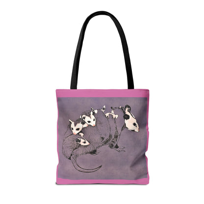 Pink Opossum Tote Bag (AOP)