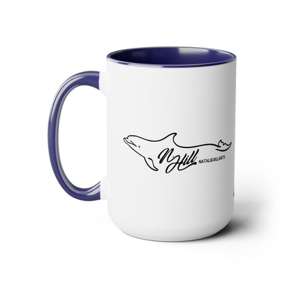 Mako Two-Tone Coffee Mugs, 15oz