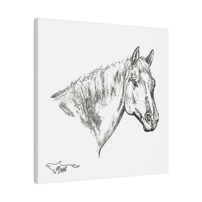 Horse Matte Canvas, Stretched, 0.75"