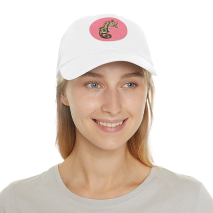 Sea Horse Hat with Leather Patch (Round)