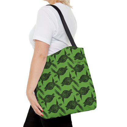 Sea Turtle Tote Bag Green (AOP)