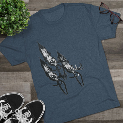 Squid Unisex Tri-Blend Crew Tee