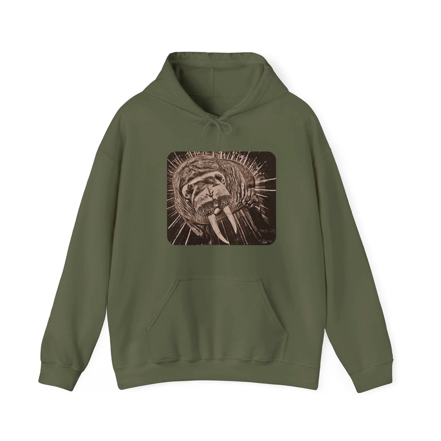 Stellar Walrus Unisex Heavy Blend™ Hooded Sweatshirt