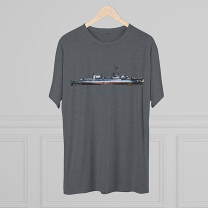 USS Perkins DD-877  Unisex Tri-Blend Crew Tee