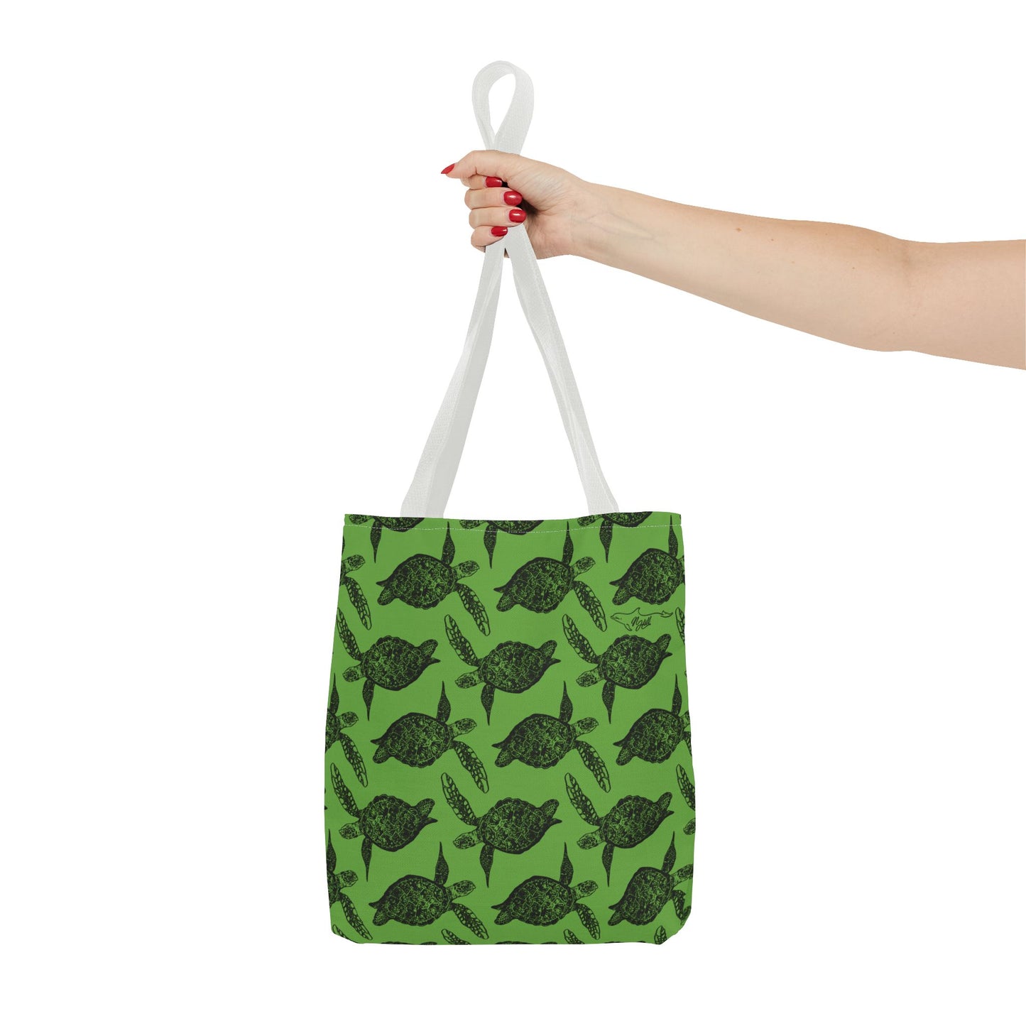 Sea Turtle Tote Bag Green (AOP)