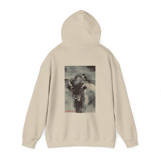 Natalie Hill Arts Bison Magpie Unisex Heavy Blend™ Hooded Sweatshirt