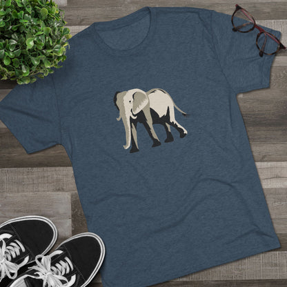 Elephant  Unisex Tri-Blend Crew Tee