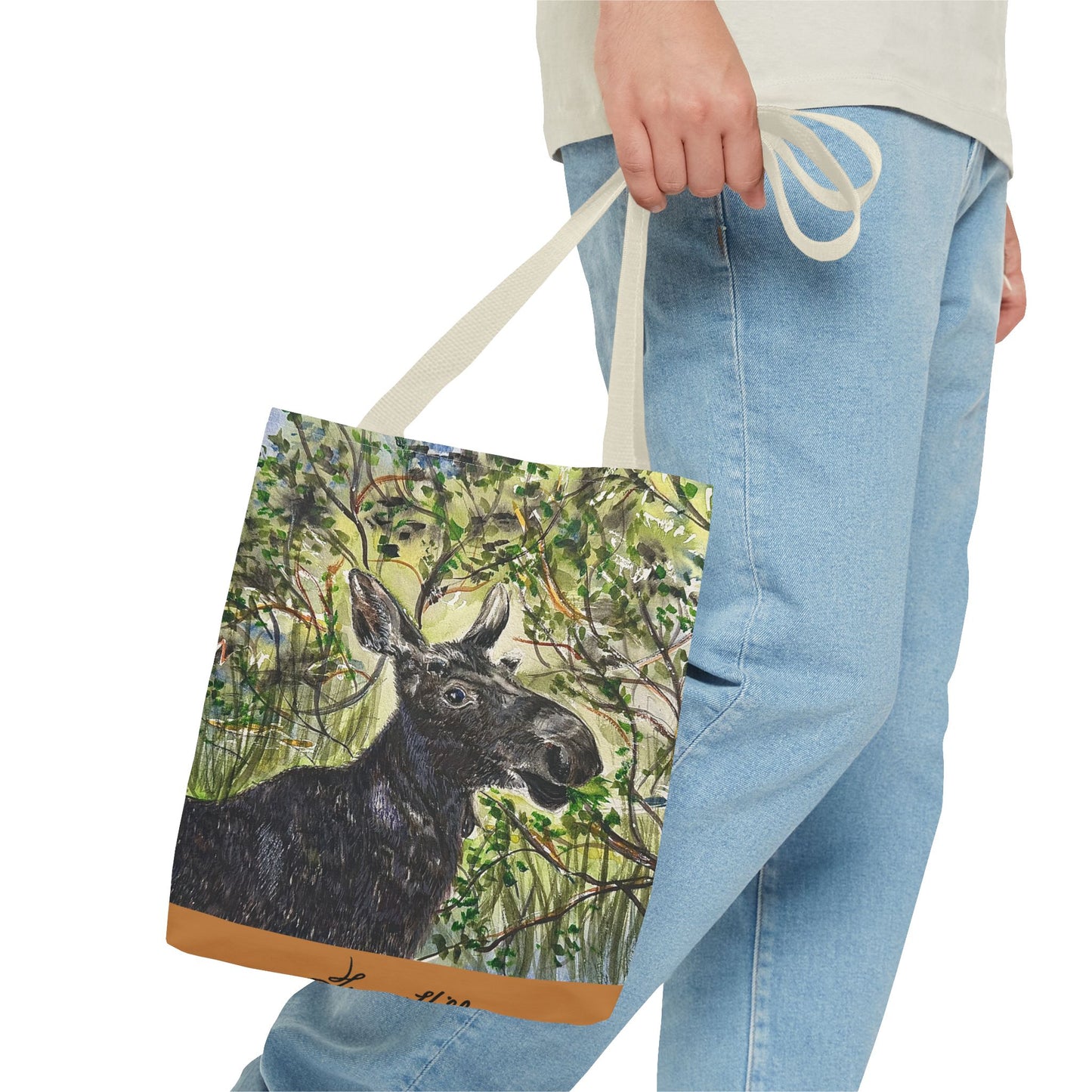 Hidden Springs Moose Tote Bag (AOP)