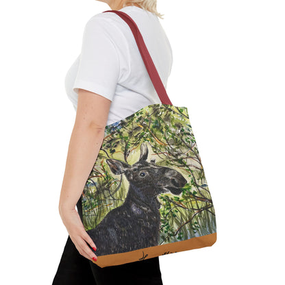 Hidden Springs Moose Tote Bag (AOP)