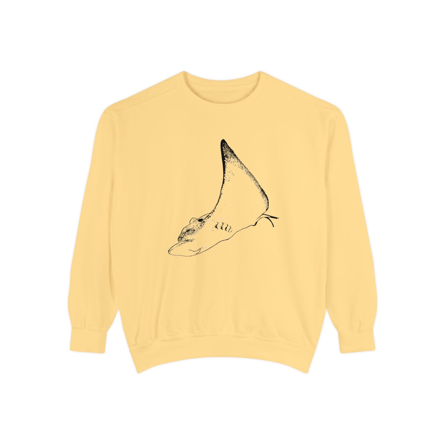 Cownose Ray Stingray Unisex Garment-Dyed Sweatshirt