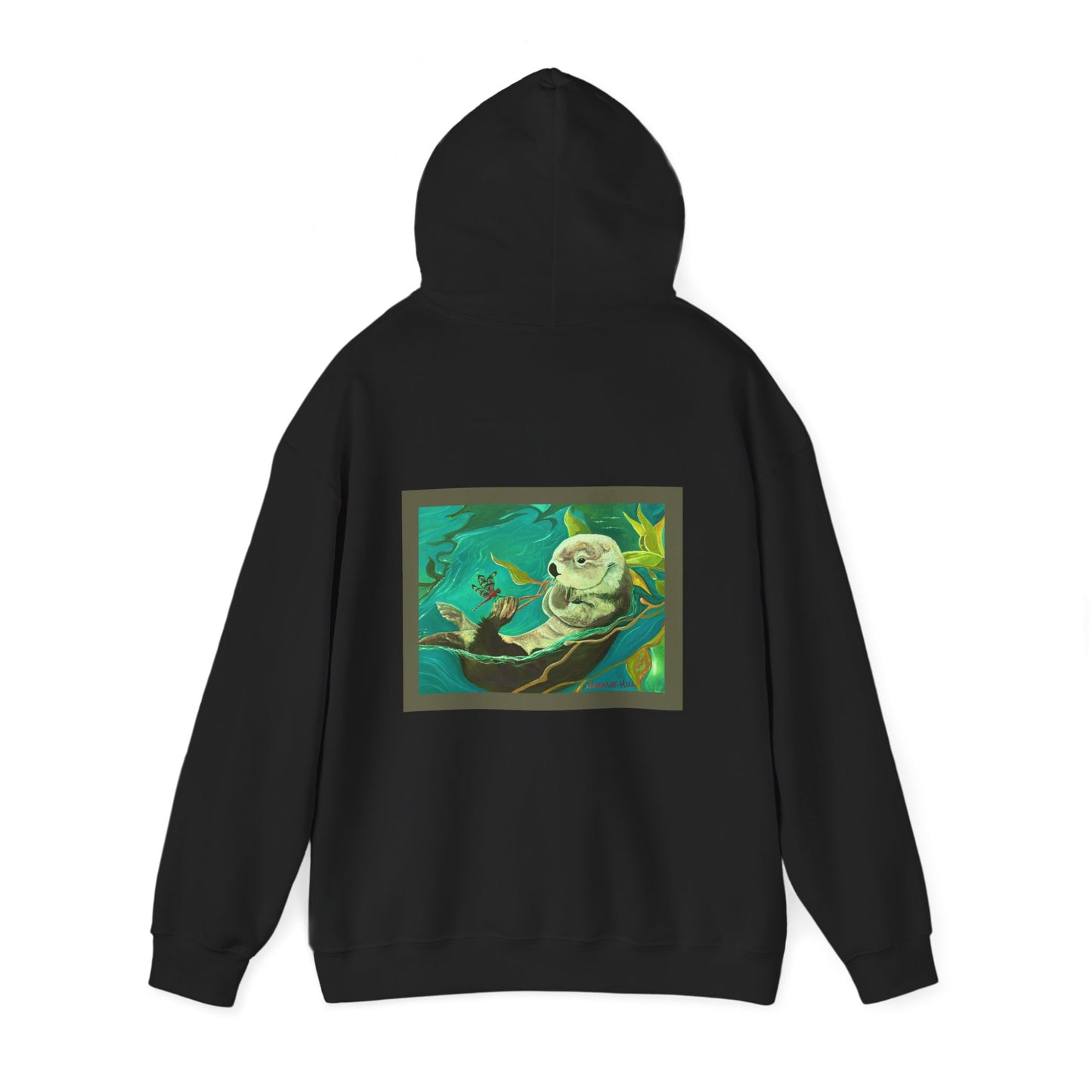 Otter and Dragonfly Unisex Heavy Blend™ Hooded Sweatshirt