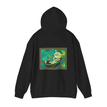 Otter and Dragonfly Unisex Heavy Blend™ Hooded Sweatshirt