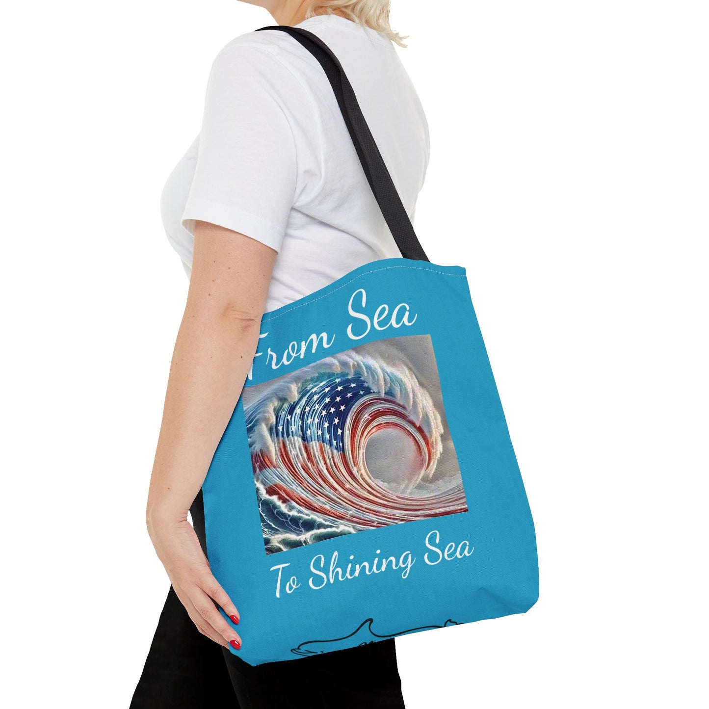 Flag Ocean Tote Bag (AOP)