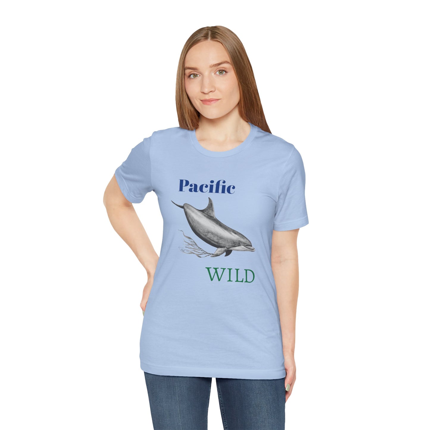 Pacific Wild Dolphin Unisex Jersey Short Sleeve Tee