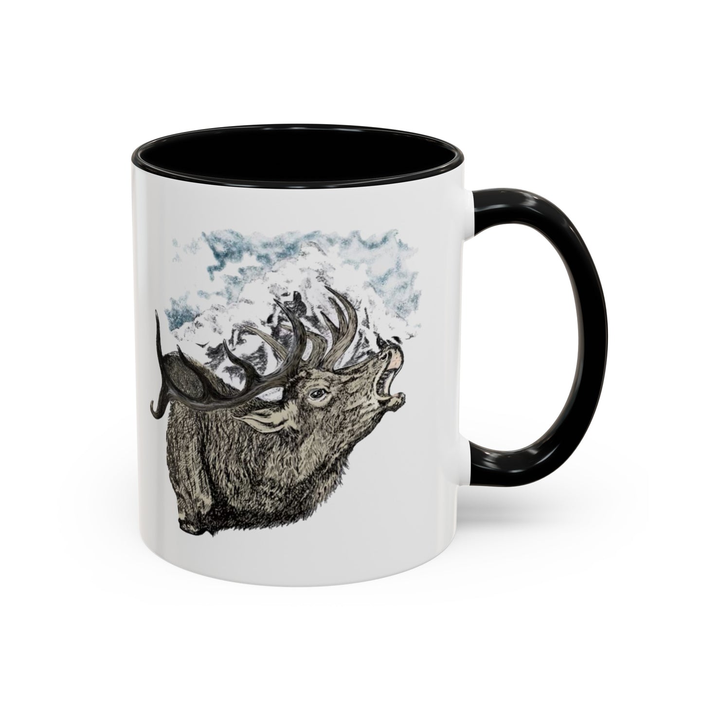 Elk Bugle Accent Coffee Mug, 11oz