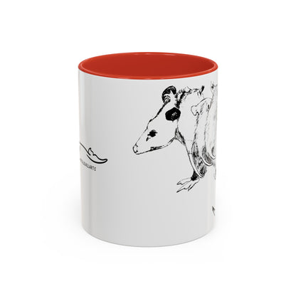 Opossum Accent Coffee Mug (11, 15oz)