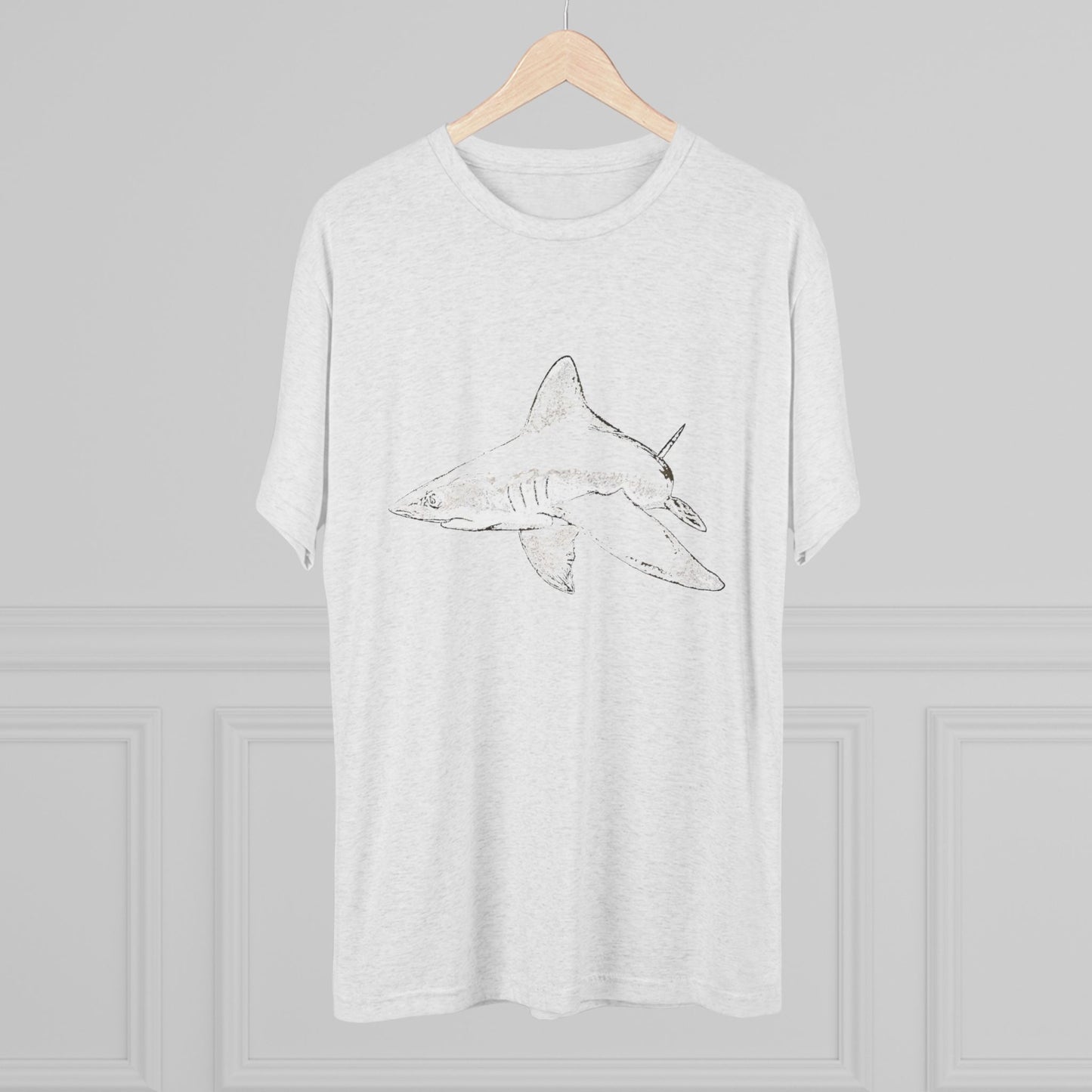 Shark Unisex Tri-Blend Crew Tee