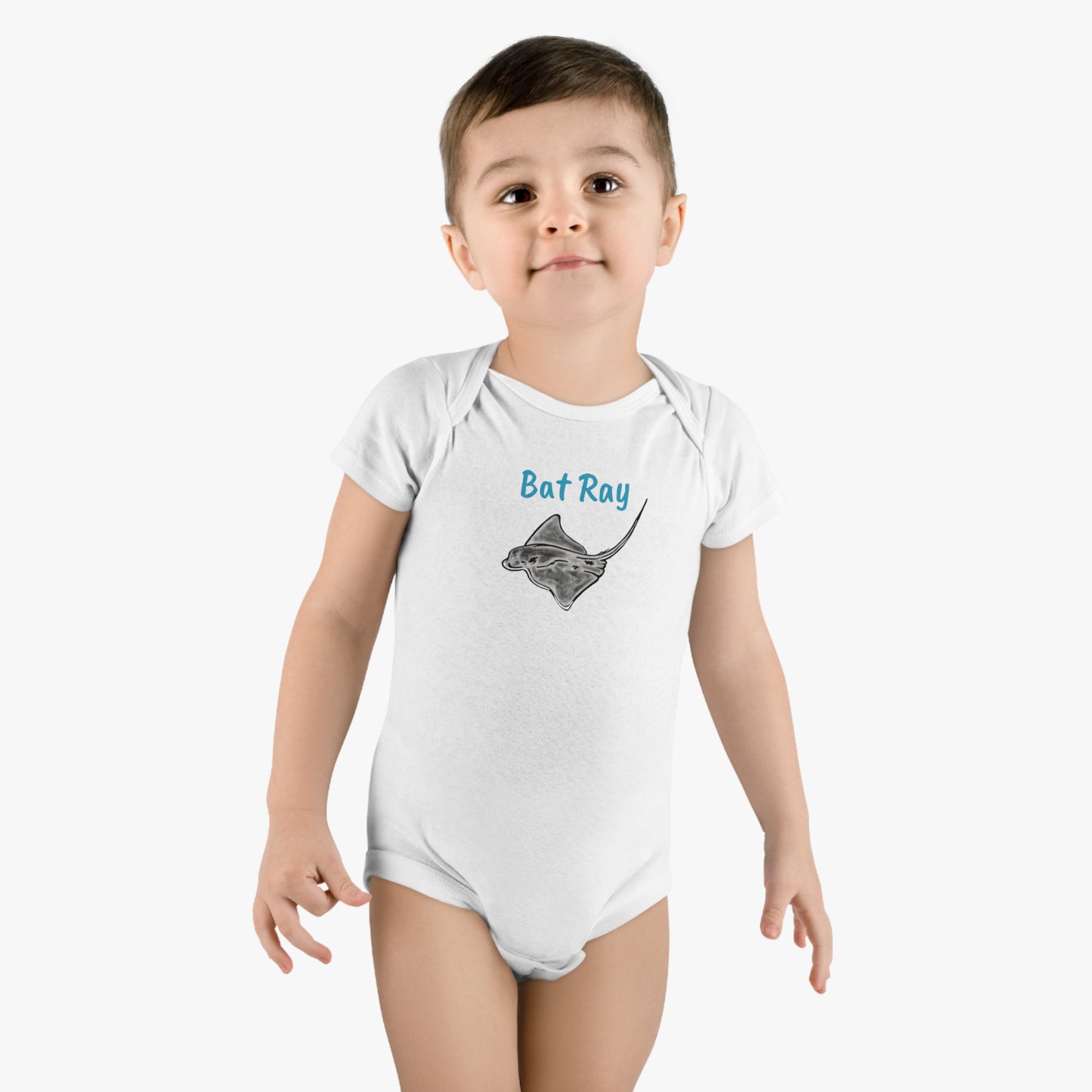 Sting Ray Bat Ray Onesie® Organic Baby Bodysuit