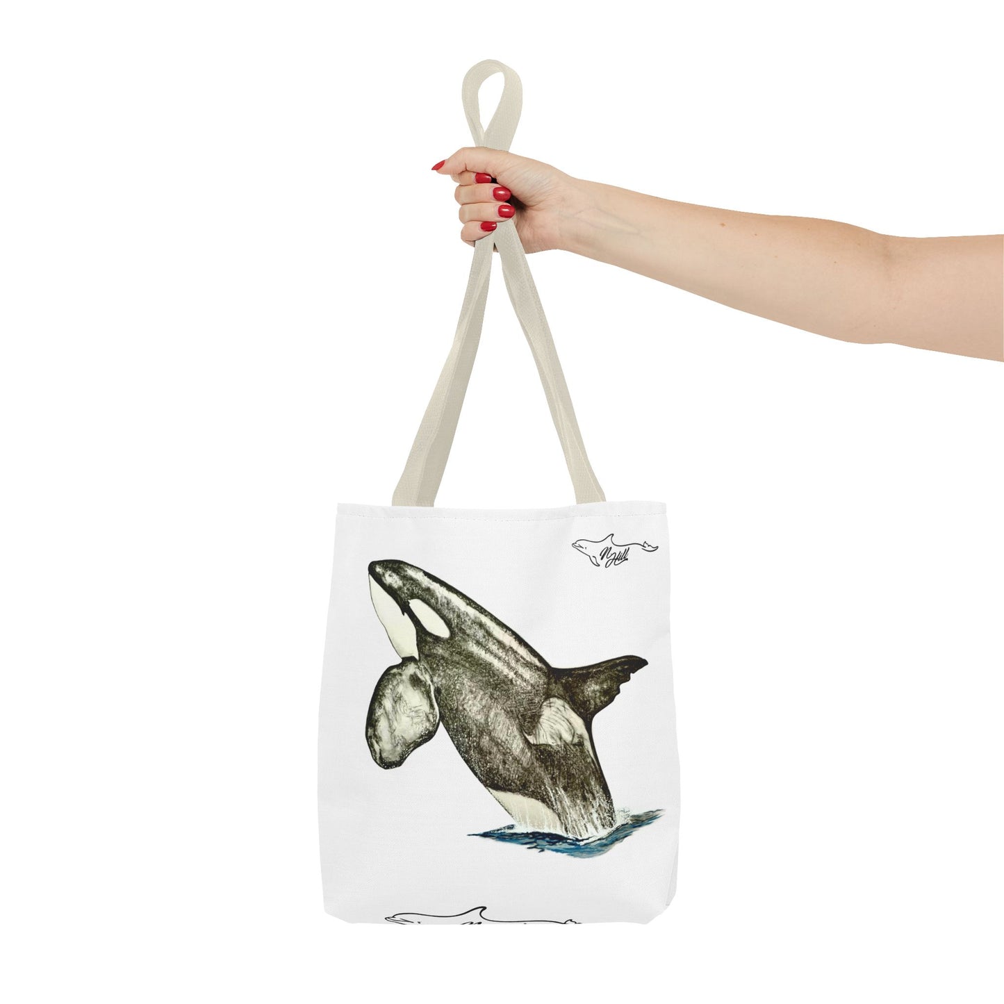 Biggs Killer Whale Chainsaw Tote Bag (AOP)