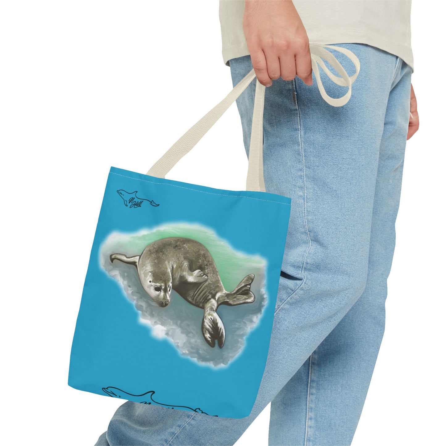 Harbor Seal Tote Bag (AOP)