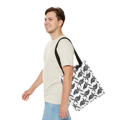 Sea Turtle Tote Bag White(AOP)