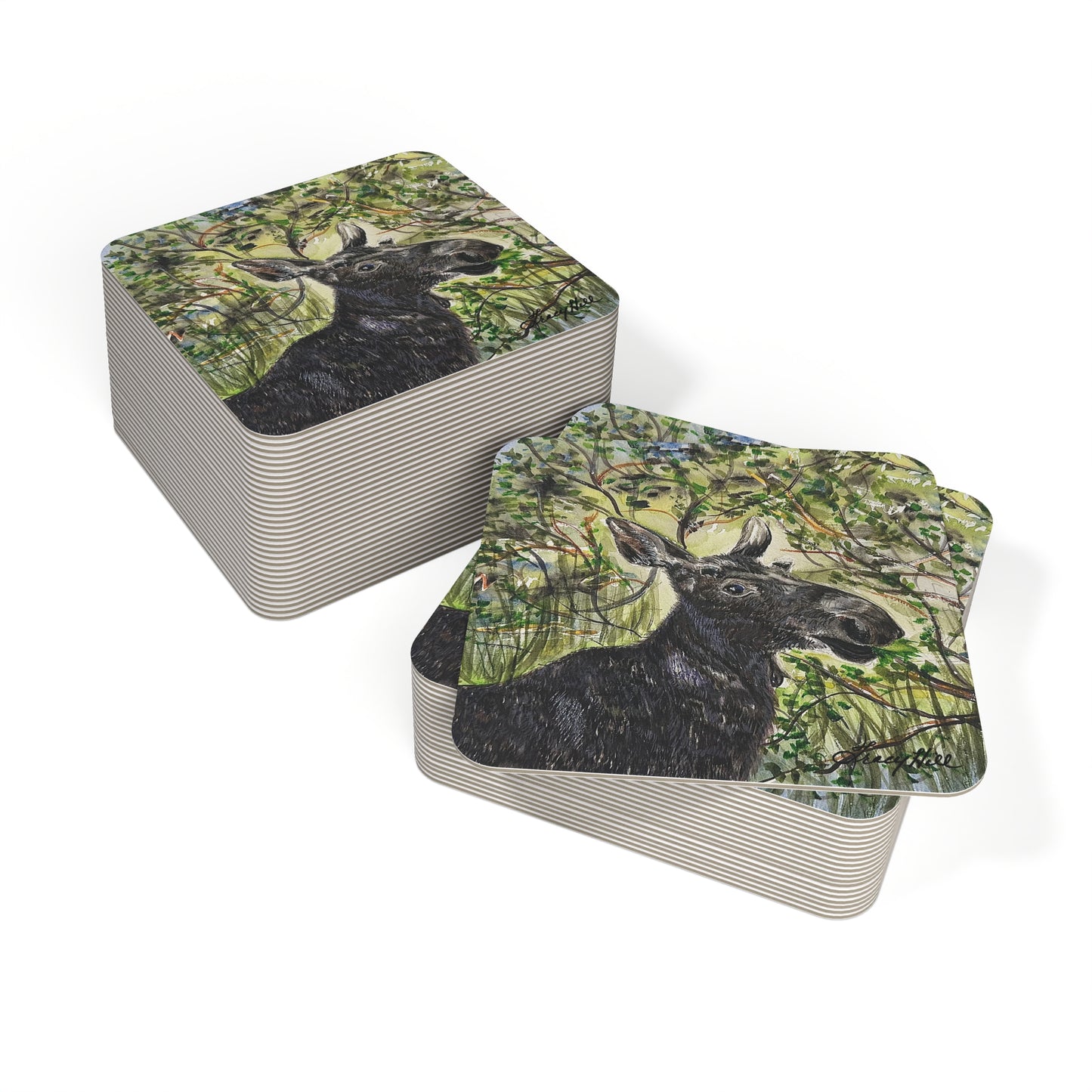 Hidden Springs Moose Coasters (50, 100 pcs)