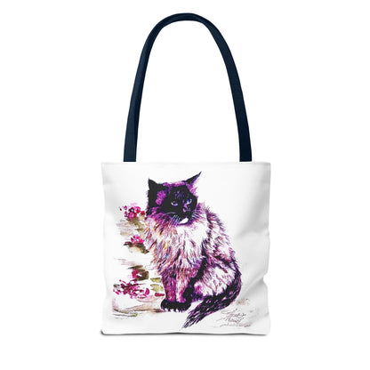 Siamese Cat Tote Bag by Tracy Hill (AOP)