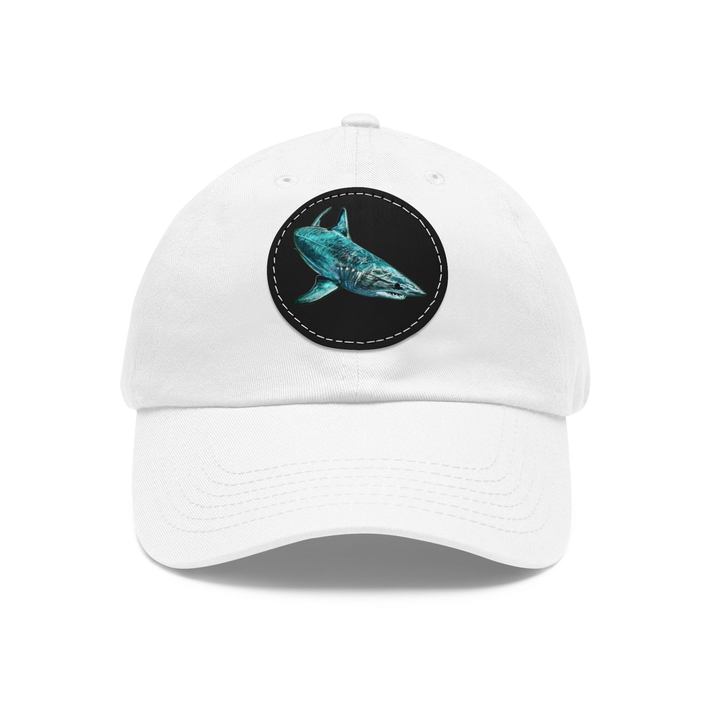 Mako Shark Hat with Leather Patch (Round)