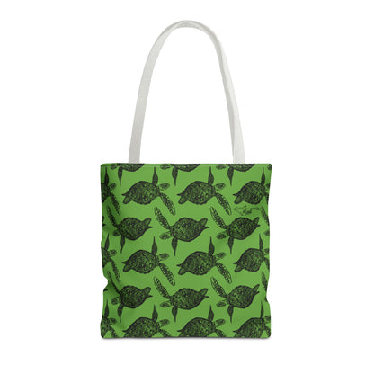 Sea Turtle Tote Bag Green (AOP)