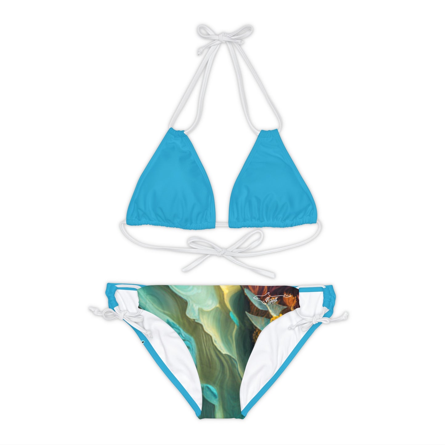 Dolphin Strappy Bikini Set (AOP)