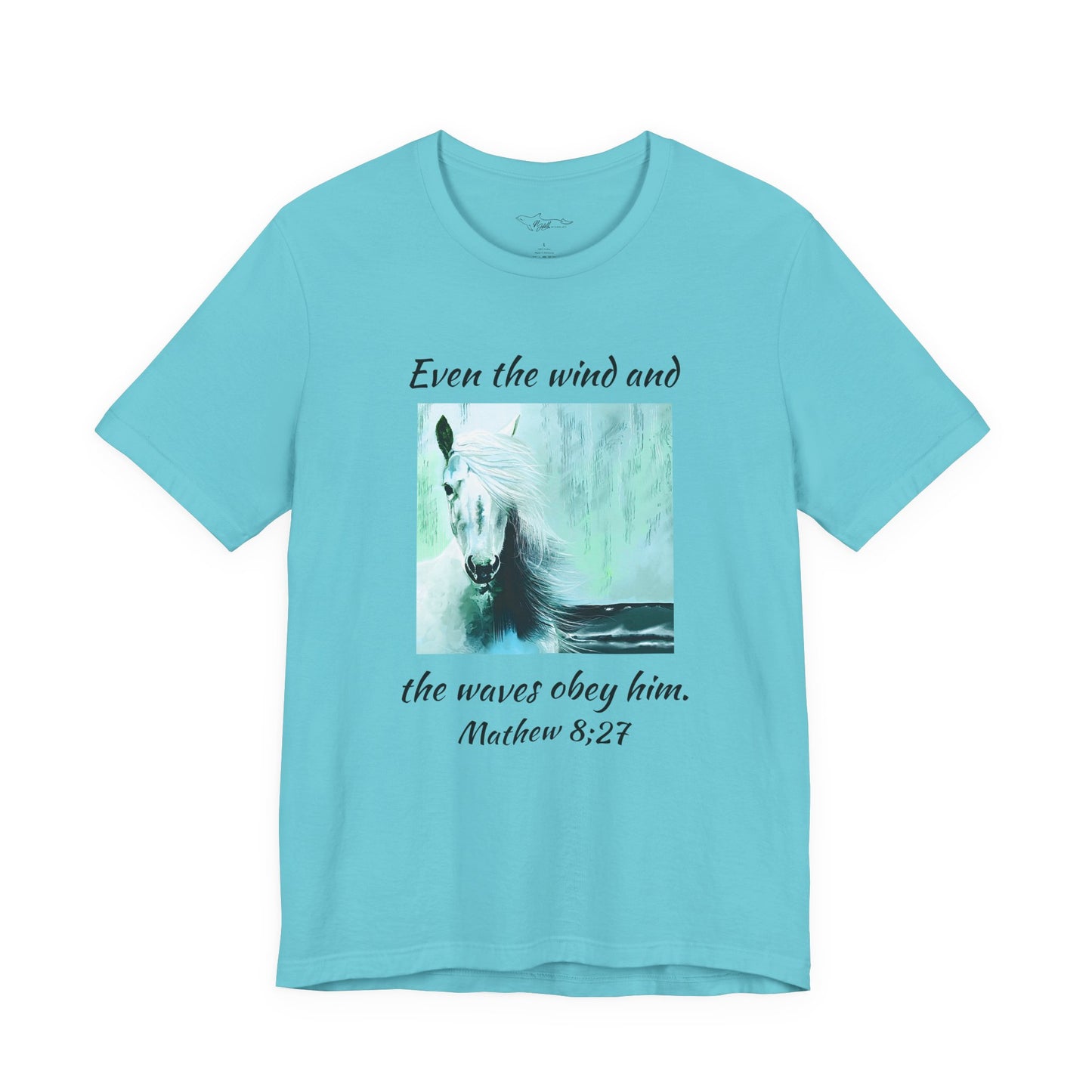 Mathew 8:27 Even The Wind  Unisex Jersey Short Sleeve Tee