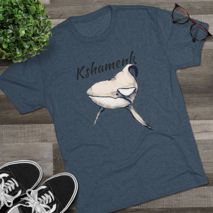 Kshamenk Orca Whale Unisex Tri-Blend Crew Tee