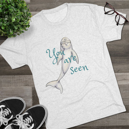 You are Seen Dolphin Unisex Tri-Blend Crew Tee